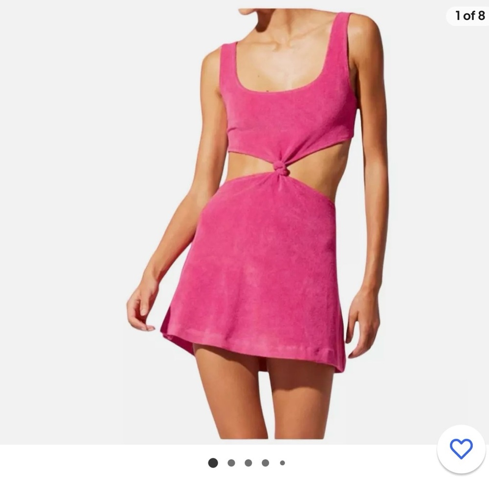 Solid & Striped The Bailey Cut out Mini Dress Terry Cloth